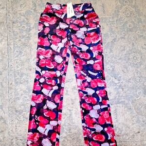 Juicy Couture  Velour Pink and Blue Abstract Pants